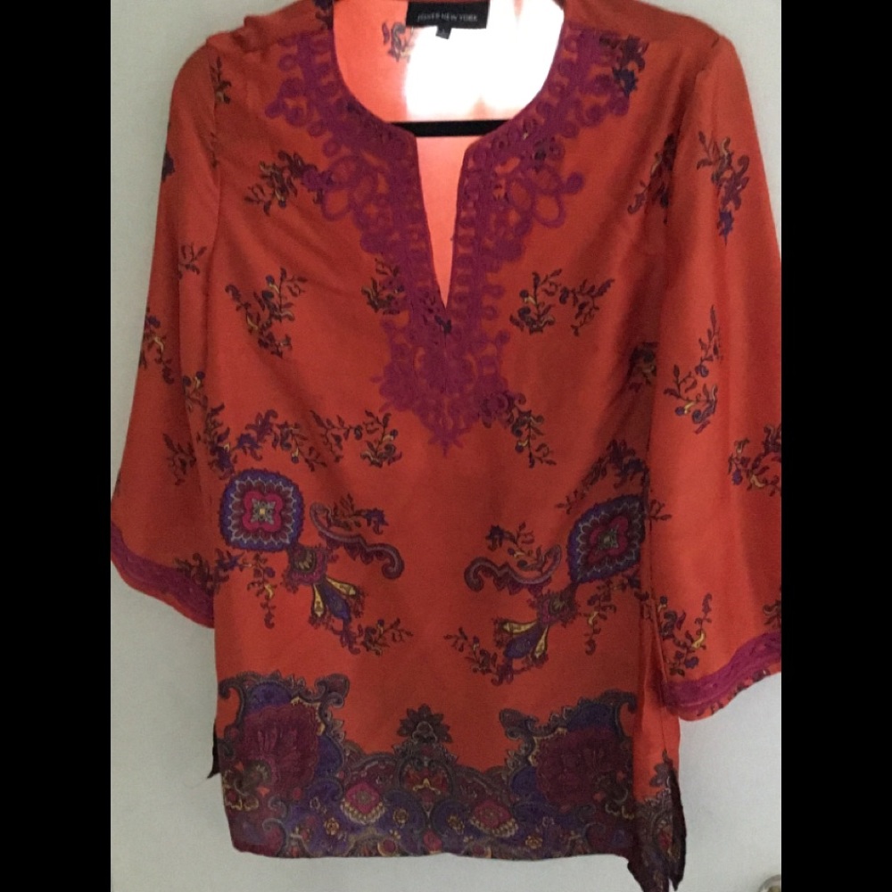 Three Quarter Sleeves Polyester Blouse - image 1